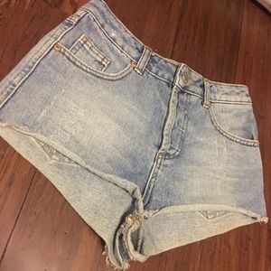 Top Shop XS, Size 25 Jean High Waisted Shorts